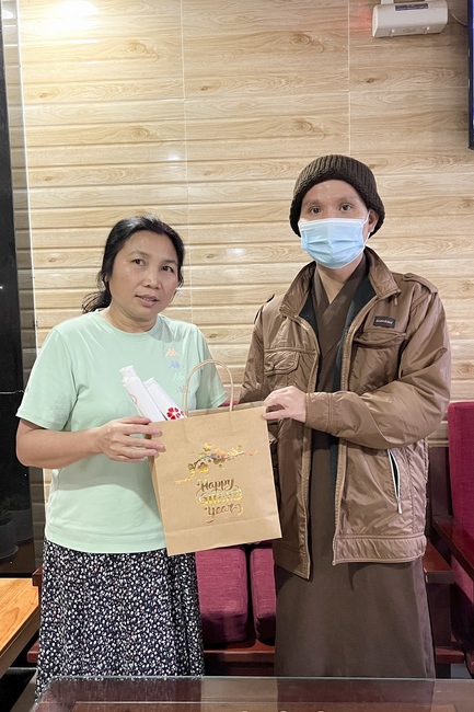 Gift giving program for Wisdom Nurturing class