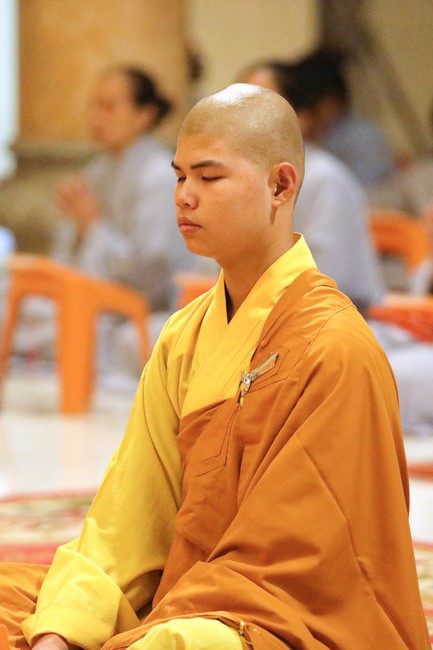 The 1st day of Peace Lighting Assembly on the anniversary Bodhisattva Avalokitesvara at Co Am Temple