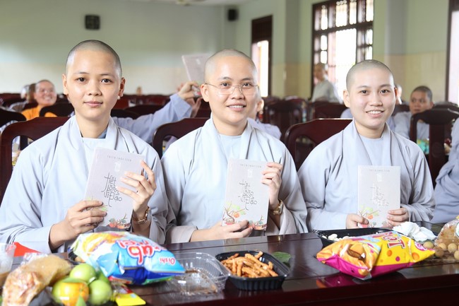 Donating books to Vietnam Buddhist University in Ho Chi Minh City