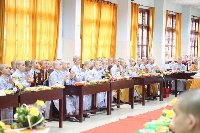 Donating books to Vietnam Buddhist University in Ho Chi Minh City