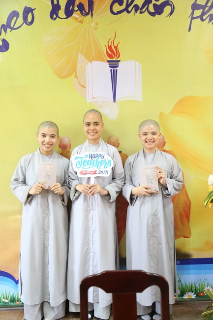 Donating books to Vietnam Buddhist University in Ho Chi Minh City