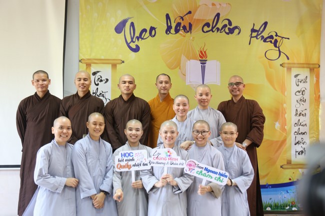 Donating books to Vietnam Buddhist University in Ho Chi Minh City