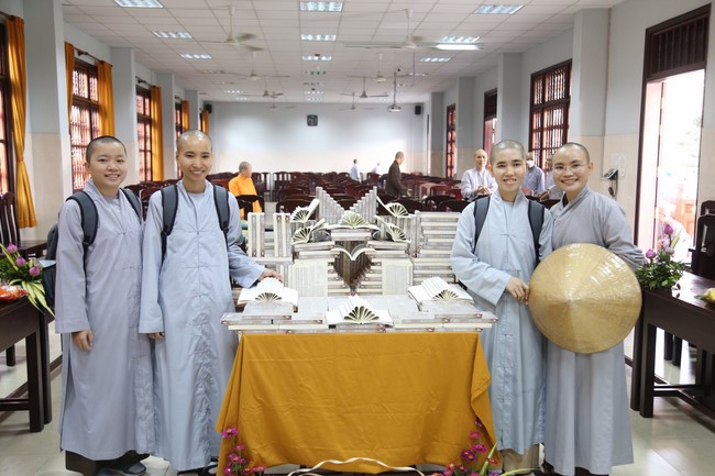 Donating books to Vietnam Buddhist University in Ho Chi Minh City