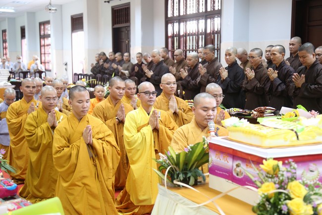 Donating books to Vietnam Buddhist University in Ho Chi Minh City