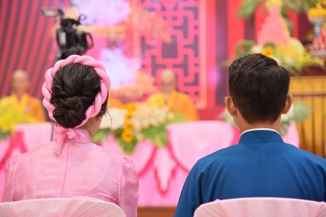 Wedding Ceremony at the pagoda
