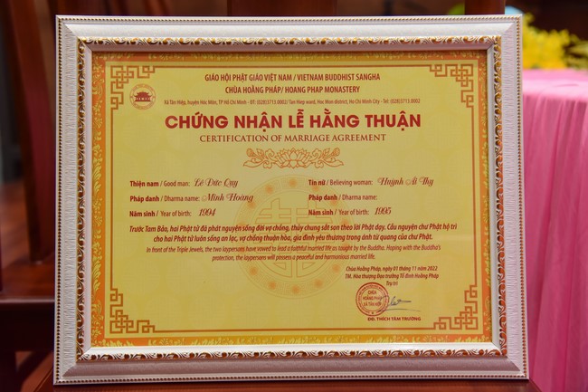 Wedding Ceremony at the pagoda