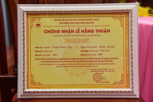 Wedding Ceremony at the pagoda