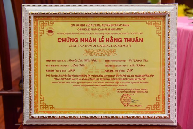 Wedding Ceremony at the pagoda