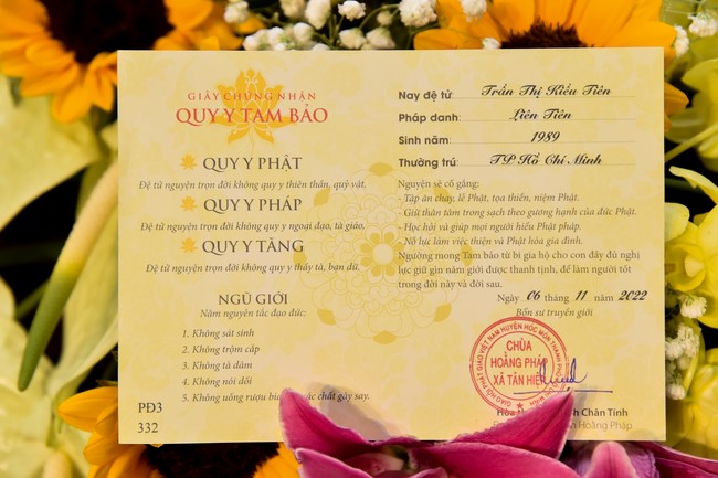 Lễ quy y Tam bảo – lần 3/2022