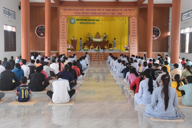 Chùa Đăng Pháp, Bình Phước: Lễ tưởng niệm cố đại lão Hoà thượng Ngộ Chân Tử và khoá tu một ngày an lạc