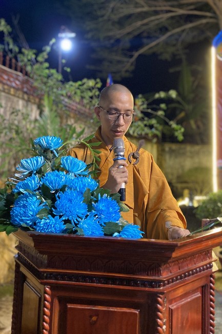 Lantern Candle Lighting Ceremony to commemorate Amitabha Buddha at Nhat Phap pagoda, Dong Nai