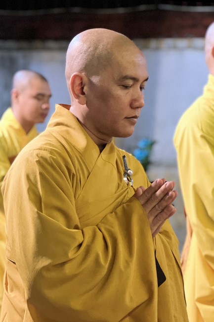 Lantern Candle Lighting Ceremony to commemorate Amitabha Buddha at Nhat Phap pagoda, Dong Nai