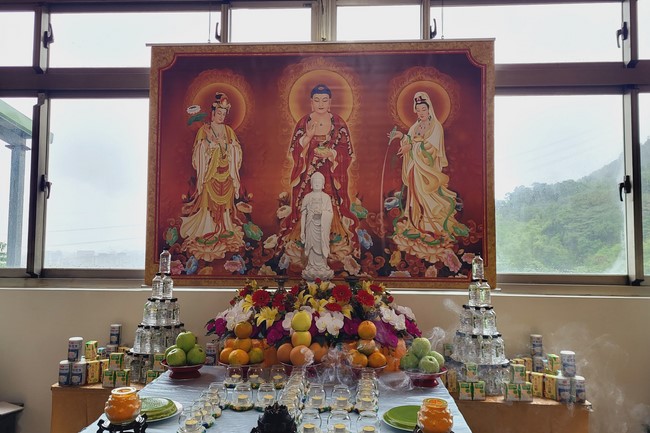 Candle Lighting Ritual to commemorate Amitabha’s Buddha at Ling Yin Temple in Taiwan