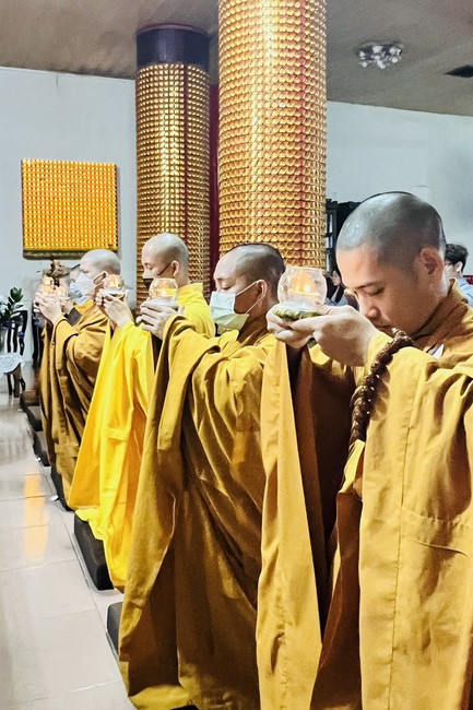 Candle Lighting Ritual to commemorate Amitabha’s Buddha at Ling Yin Temple in Taiwan