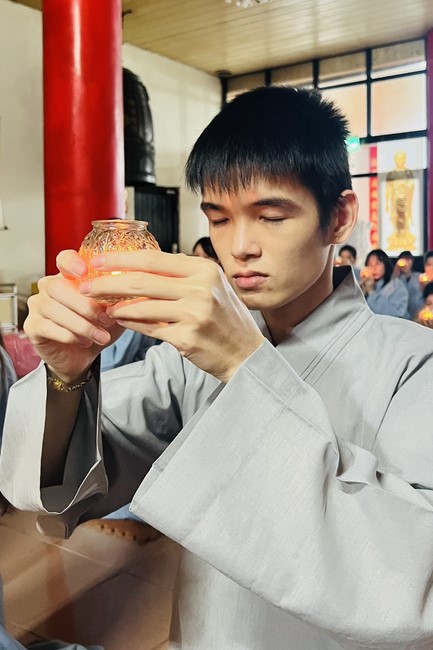 Candle Lighting Ritual to commemorate Amitabha’s Buddha at Ling Yin Temple in Taiwan