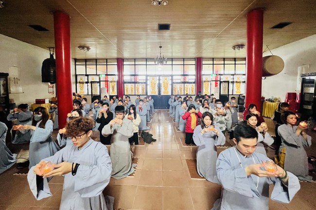 Candle Lighting Ritual to commemorate Amitabha’s Buddha at Ling Yin Temple in Taiwan