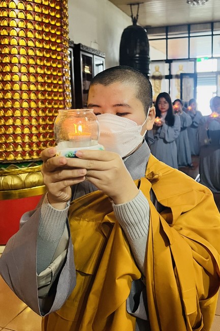 Candle Lighting Ritual to commemorate Amitabha’s Buddha at Ling Yin Temple in Taiwan