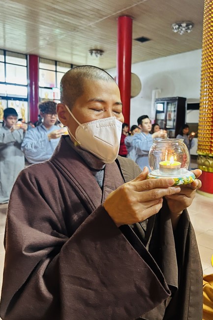 Candle Lighting Ritual to commemorate Amitabha’s Buddha at Ling Yin Temple in Taiwan