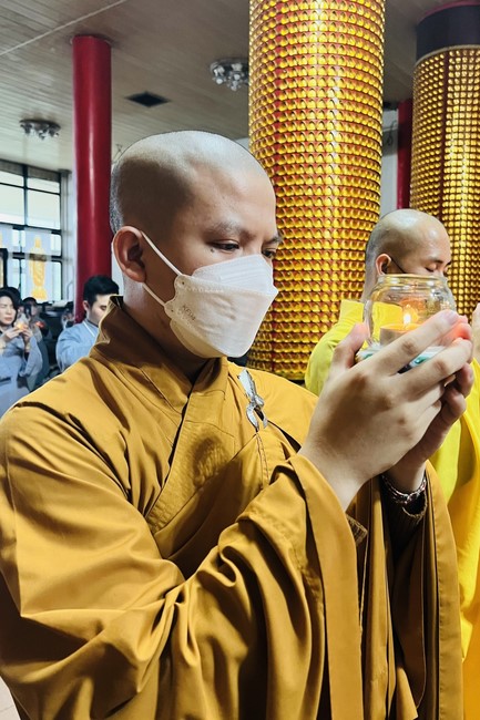 Candle Lighting Ritual to commemorate Amitabha’s Buddha at Ling Yin Temple in Taiwan