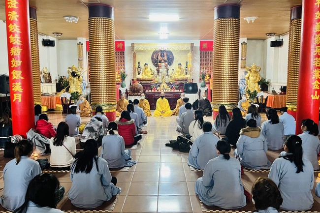 Candle Lighting Ritual to commemorate Amitabha’s Buddha at Ling Yin Temple in Taiwan