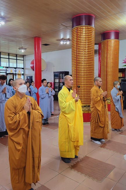 Candle Lighting Ritual to commemorate Amitabha’s Buddha at Ling Yin Temple in Taiwan