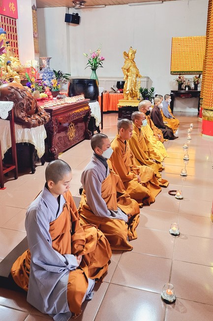 Candle Lighting Ritual to commemorate Amitabha’s Buddha at Ling Yin Temple in Taiwan