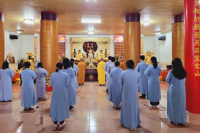 Candle Lighting Ritual to commemorate Amitabha’s Buddha at Ling Yin Temple in Taiwan
