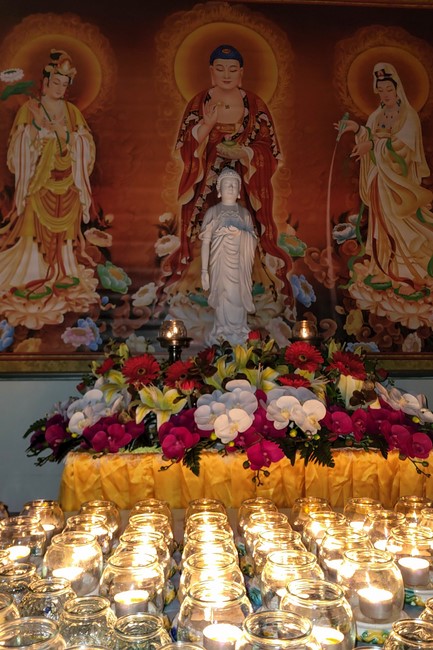 Candle Lighting Ritual to commemorate Amitabha’s Buddha at Ling Yin Temple in Taiwan