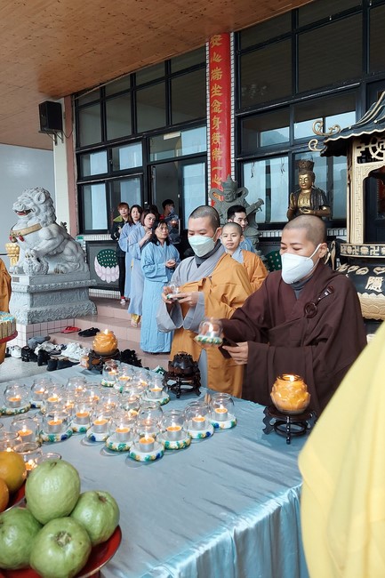 Candle Lighting Ritual to commemorate Amitabha’s Buddha at Ling Yin Temple in Taiwan