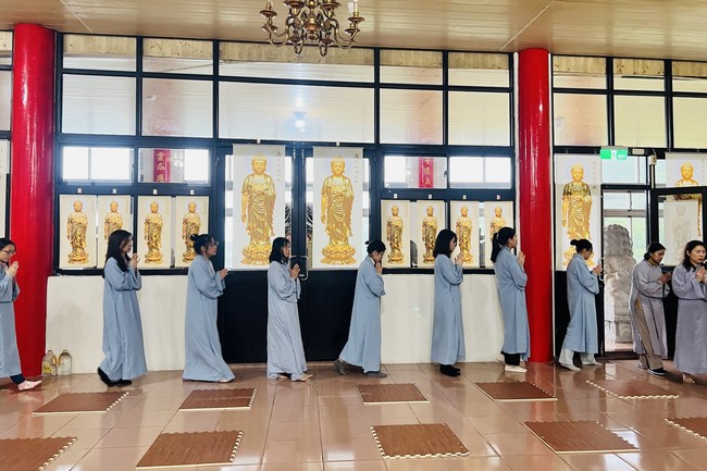 Candle Lighting Ritual to commemorate Amitabha’s Buddha at Ling Yin Temple in Taiwan