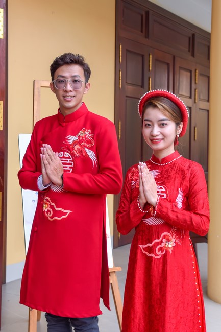 Wedding Ceremony at the pagoda