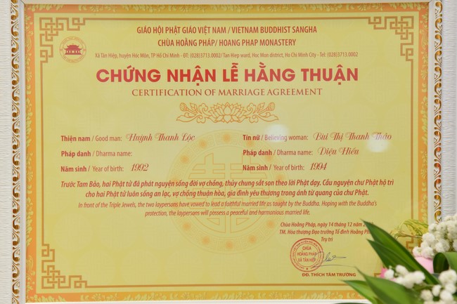 Wedding Ceremony at the pagoda