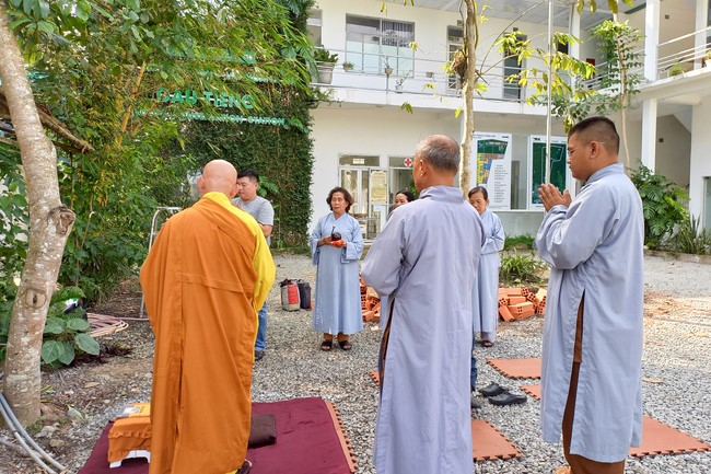 The Rite Praying for Peace at Dau Tieng Wildlife Conservation Station in Binh Duong