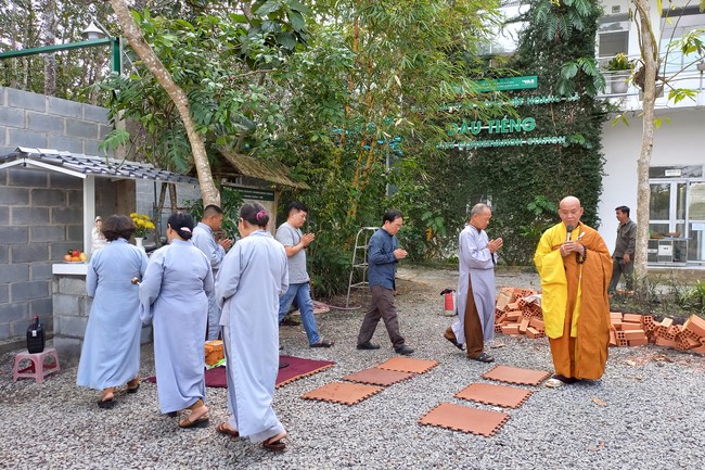 The Rite Praying for Peace at Dau Tieng Wildlife Conservation Station in Binh Duong