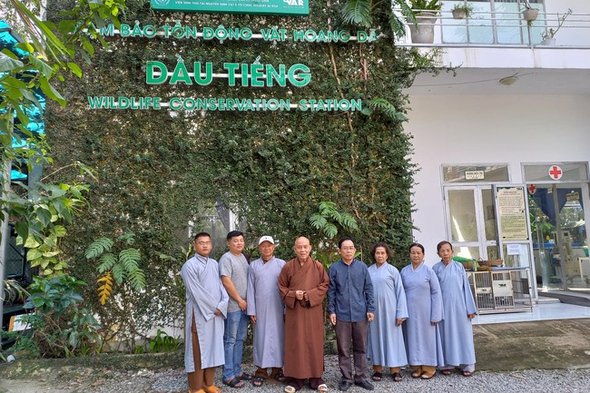 The Rite Praying for Peace at Dau Tieng Wildlife Conservation Station in Binh Duong