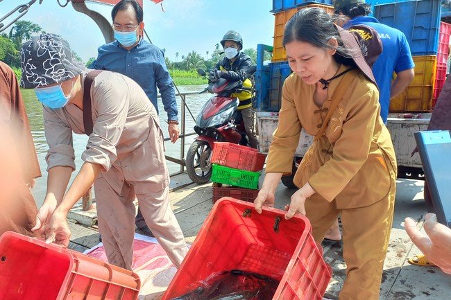 The Rite Praying for Peace at Dau Tieng Wildlife Conservation Station in Binh Duong