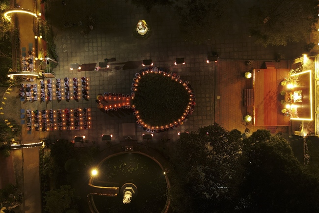 Commemorating enlightened achievement of Bodhisattva Siddhartha at Dong Cao pagoda