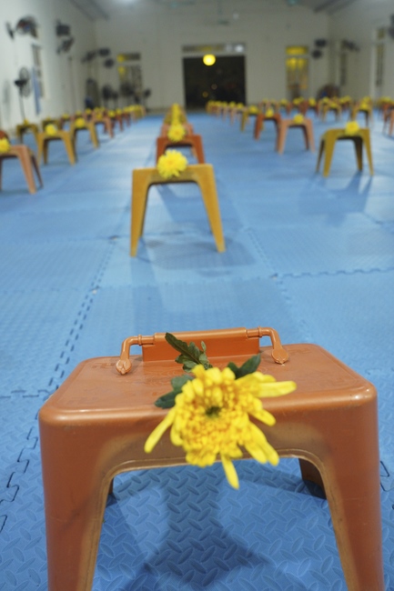 Commemorating enlightened achievement of Bodhisattva Siddhartha at Dong Cao pagoda