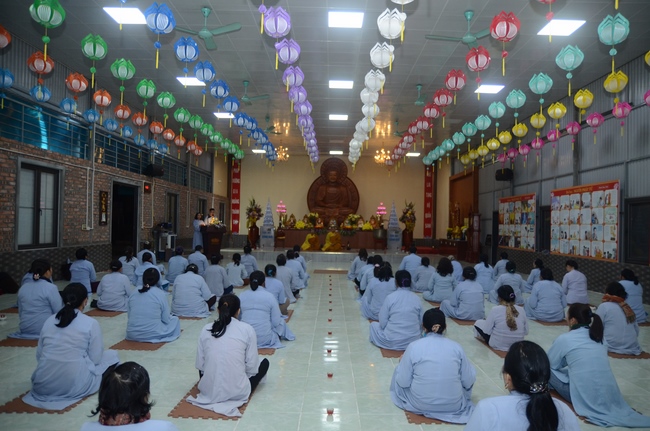 Commemorating enlightened achievement of Bodhisattva Siddhartha at Bon pagoda, Nghe An