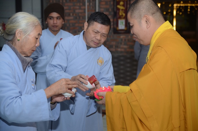 Commemorating enlightened achievement of Bodhisattva Siddhartha at Bon pagoda, Nghe An