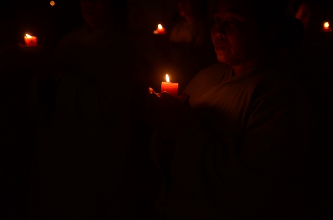Commemorating enlightened achievement of Bodhisattva Siddhartha at Bon pagoda, Nghe An