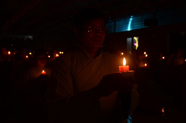 Commemorating enlightened achievement of Bodhisattva Siddhartha at Bon pagoda, Nghe An