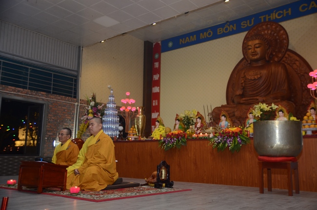 Commemorating enlightened achievement of Bodhisattva Siddhartha at Bon pagoda, Nghe An