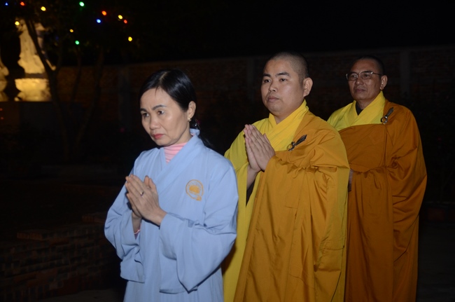 Commemorating enlightened achievement of Bodhisattva Siddhartha at Bon pagoda, Nghe An