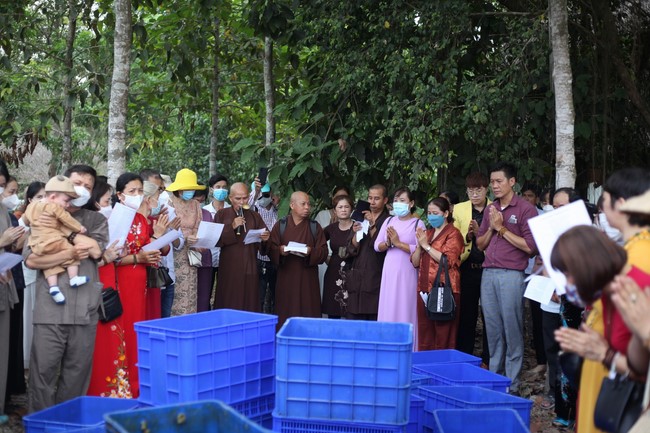 Peace Praying Ceremony at the Huong Phap Branch of Hoang Phap Pagoda in Cu Chi District