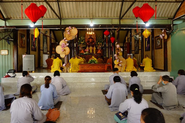 Peace Praying Ceremony at the Huong Phap Branch of Hoang Phap Pagoda in Cu Chi District