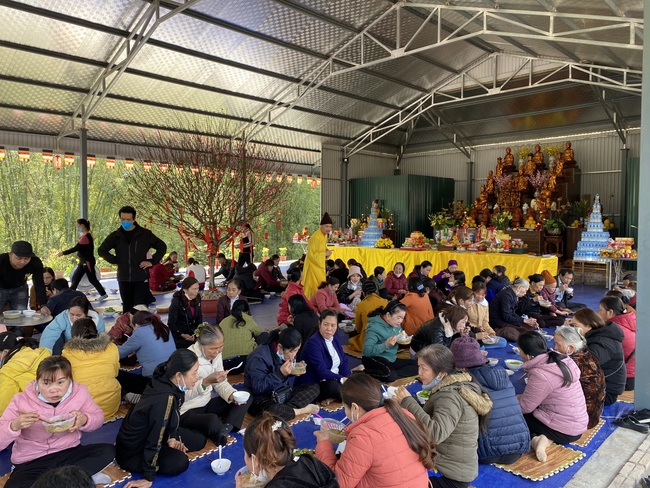 Lễ Cầu an đầu năm và Khai Bút Đầu Xuân tại chùa Đại Cồ Việt, Yên Bái