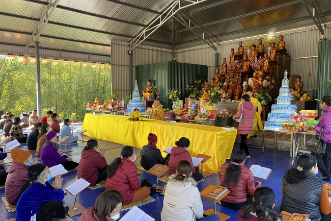 Lễ Cầu an đầu năm và Khai Bút Đầu Xuân tại chùa Đại Cồ Việt, Yên Bái