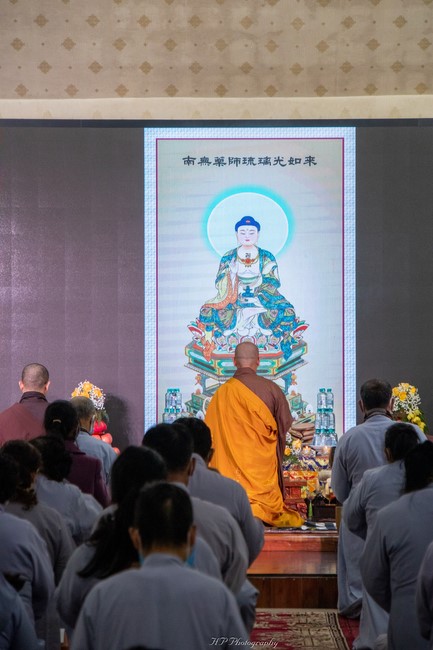 Early Spring Ceremony to pray for a peaceful country and happiness people at Hoa Phuc Pagoda in Ha Noi