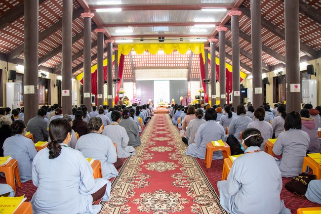 Early Spring Ceremony to pray for a peaceful country and happiness people at Hoa Phuc Pagoda in Ha Noi